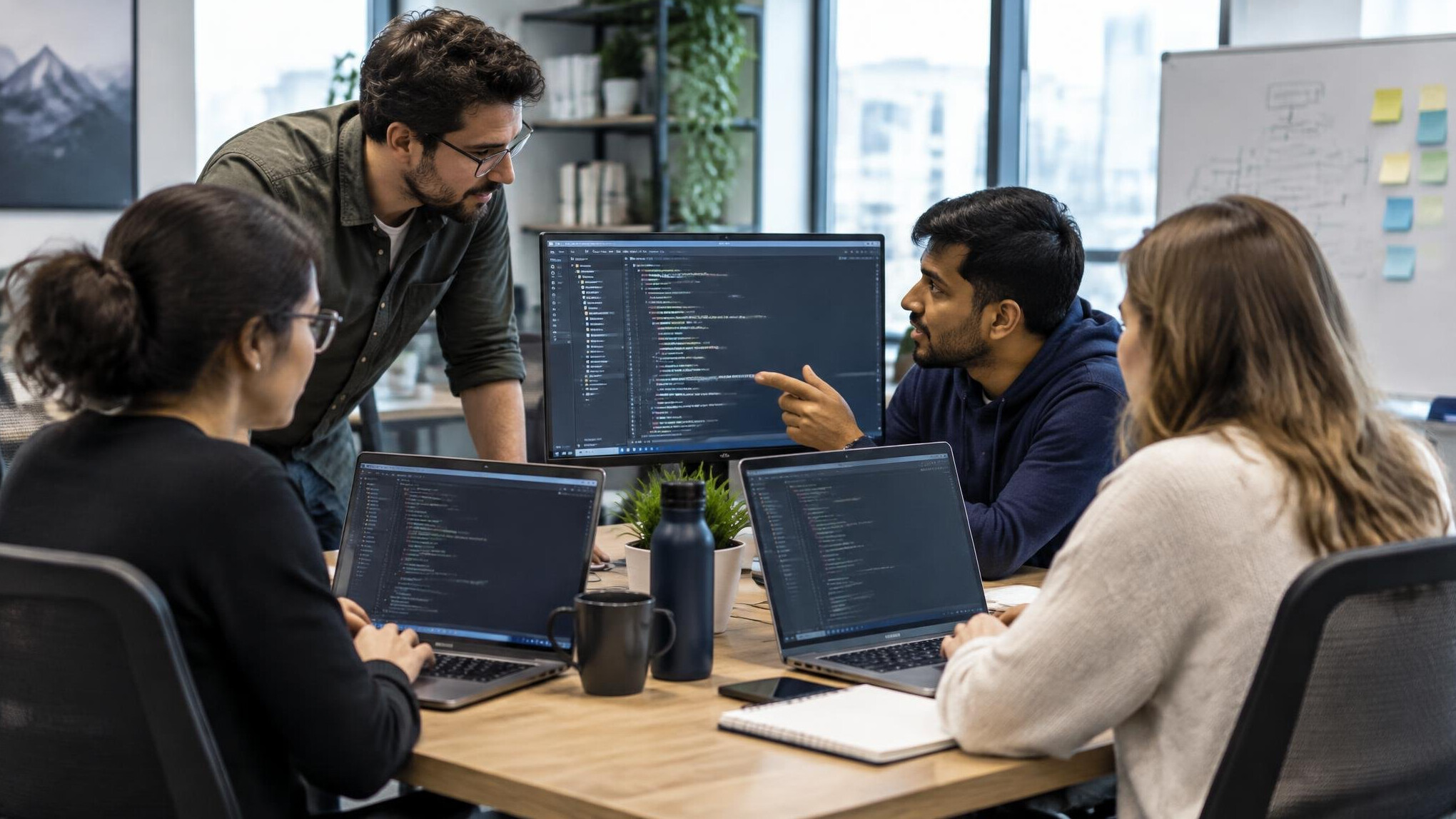 team of developers collaborating